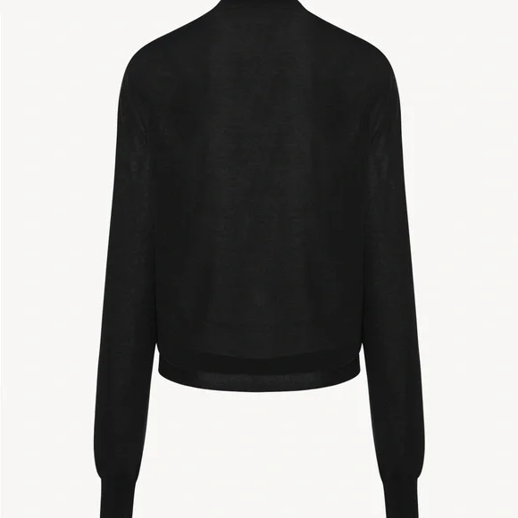 the row gaius black cashmere sweater size xs new with tags $1590